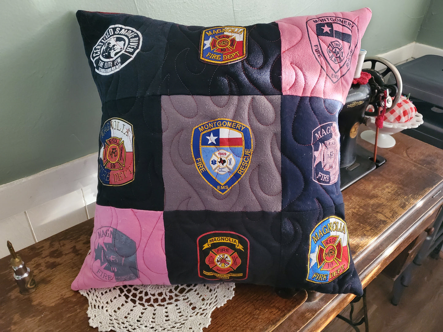 Badge Pillow Cover- 18"x18"