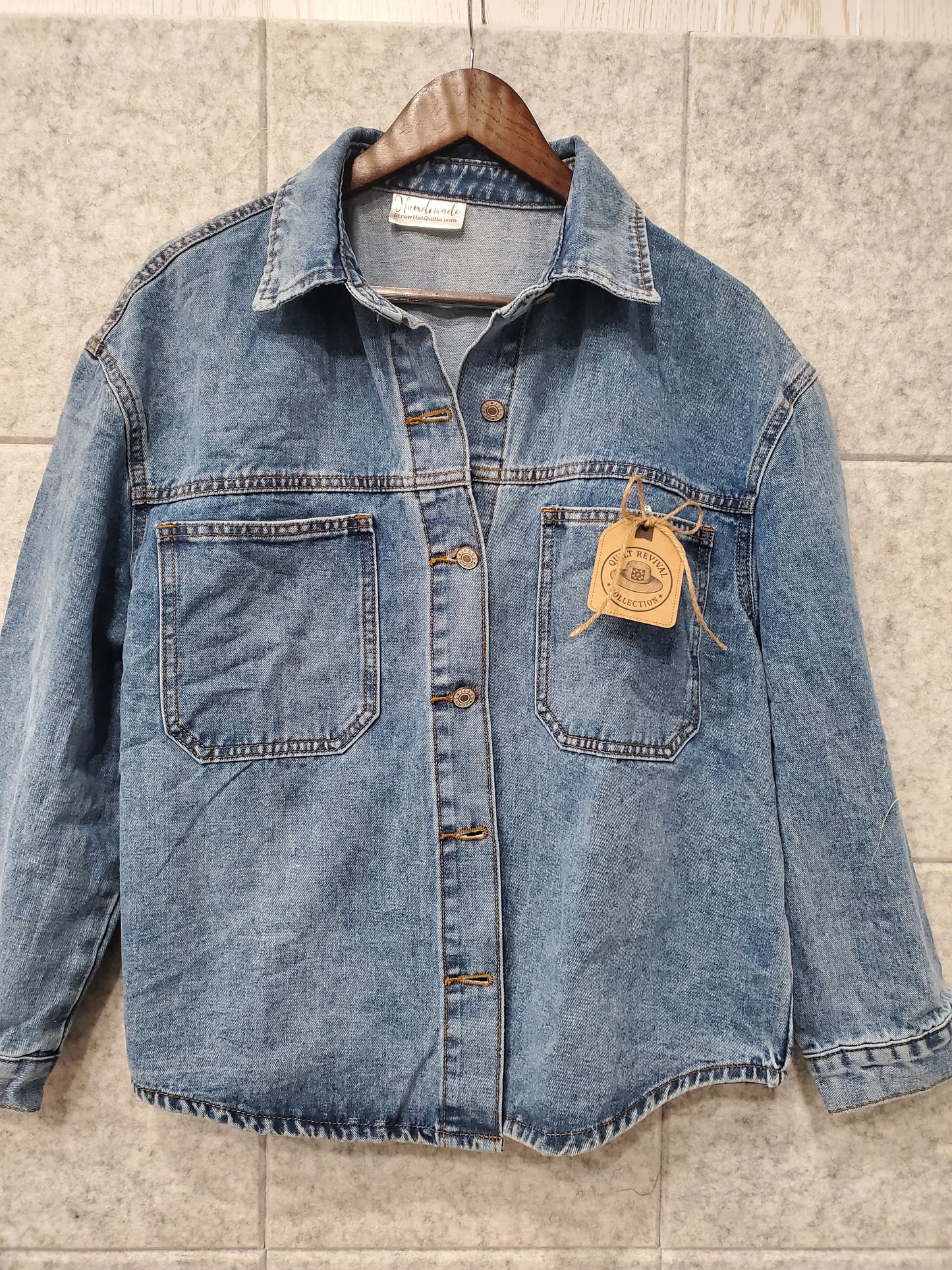 “Revival Block on Denim” Women's Jacket- Size LG