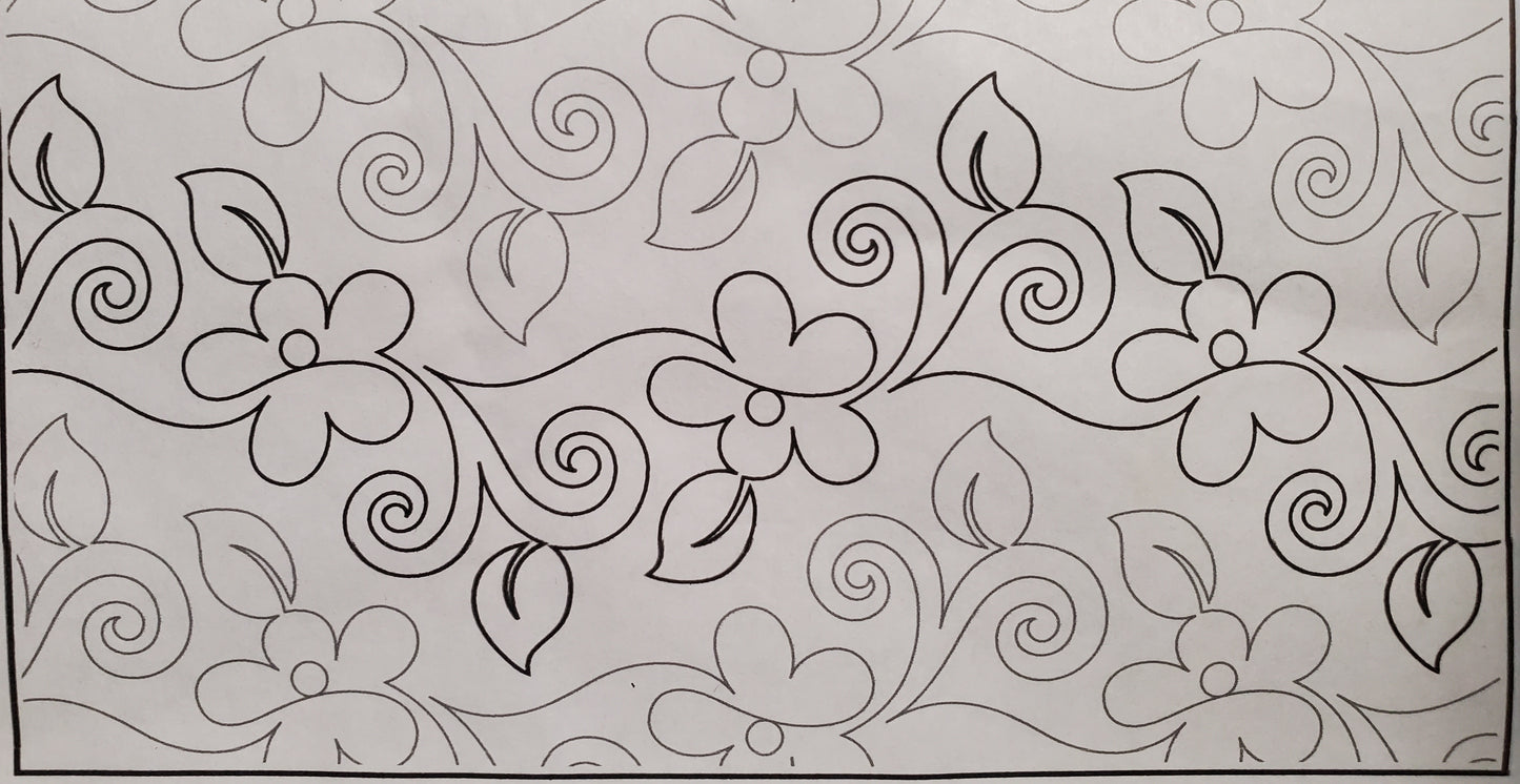 Edge to Edge Quilting- Intermediate Pattern- .04 per Square Inch (Length X Width)