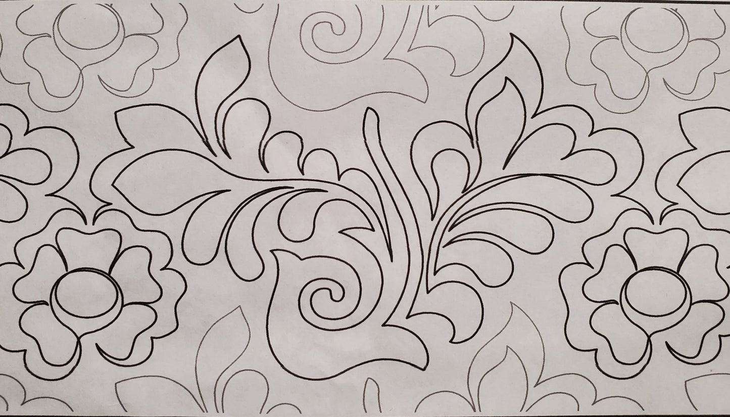 Edge to Edge Quilting- Intermediate Pattern- .04 per Square Inch (Length X Width)