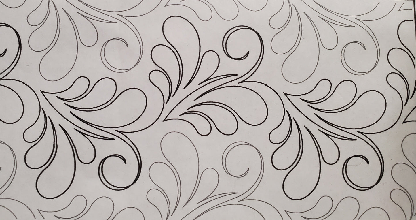 Edge to Edge Quilting- Intermediate Pattern- .04 per Square Inch (Length X Width)