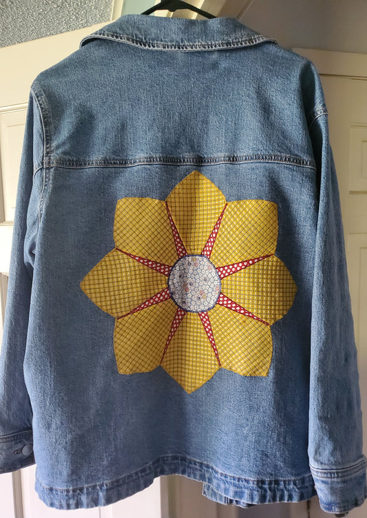 “Revival Block on Denim” Women's Jacket- Size LG