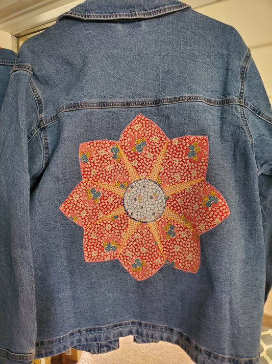 “Revival Block on Denim” Women's Jacket- Size LG