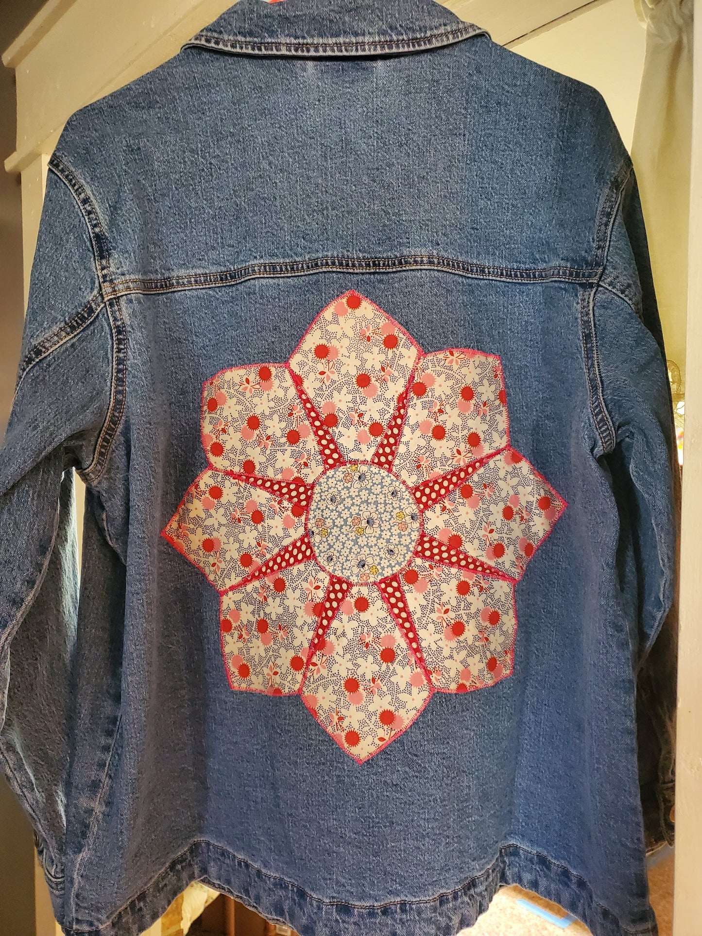 “Revival Block on Denim” Women's Jacket- Size XL