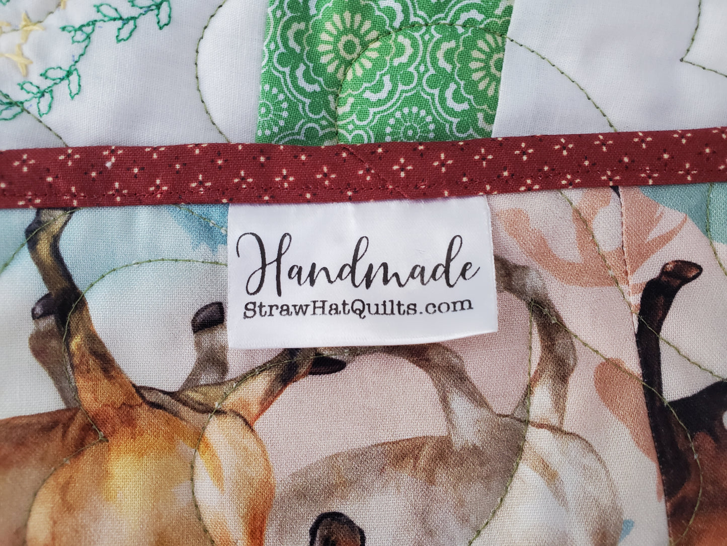 Revival Quilt- "Lucky Horseshoes" 52'x72"