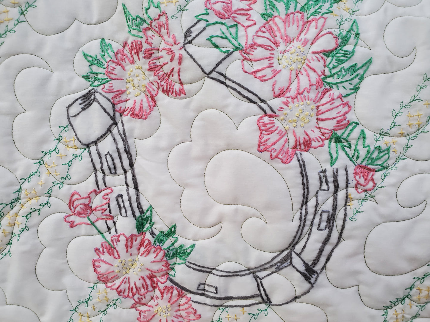 Revival Quilt- "Lucky Horseshoes" 52'x72"