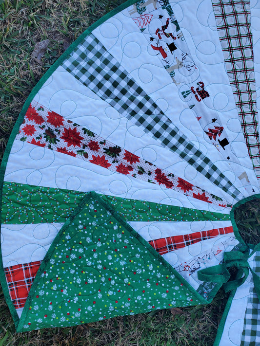 Quilted Christmas Tree Skirt  1