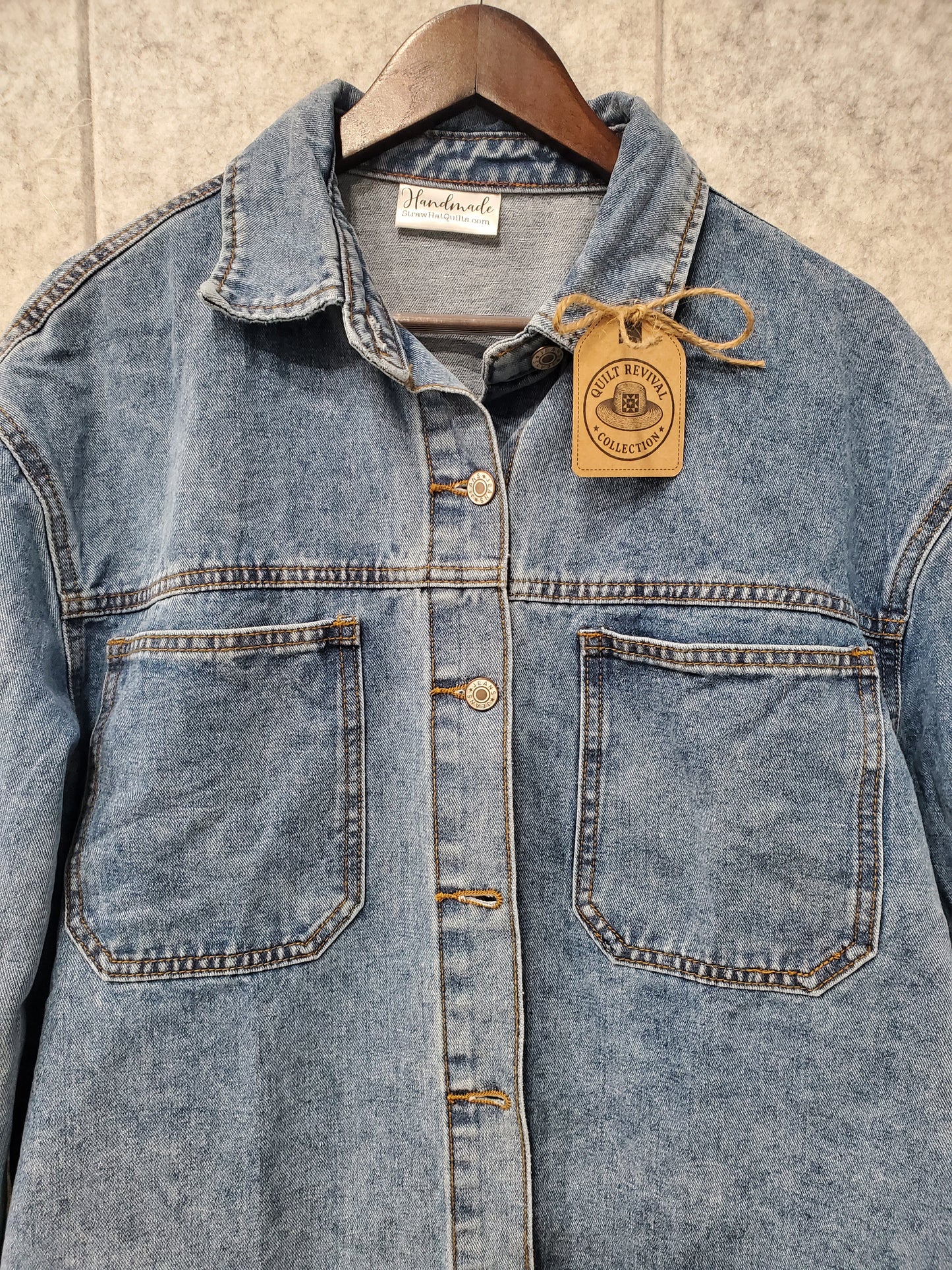 “Revival Block on Denim” Women's Jacket- Size LG