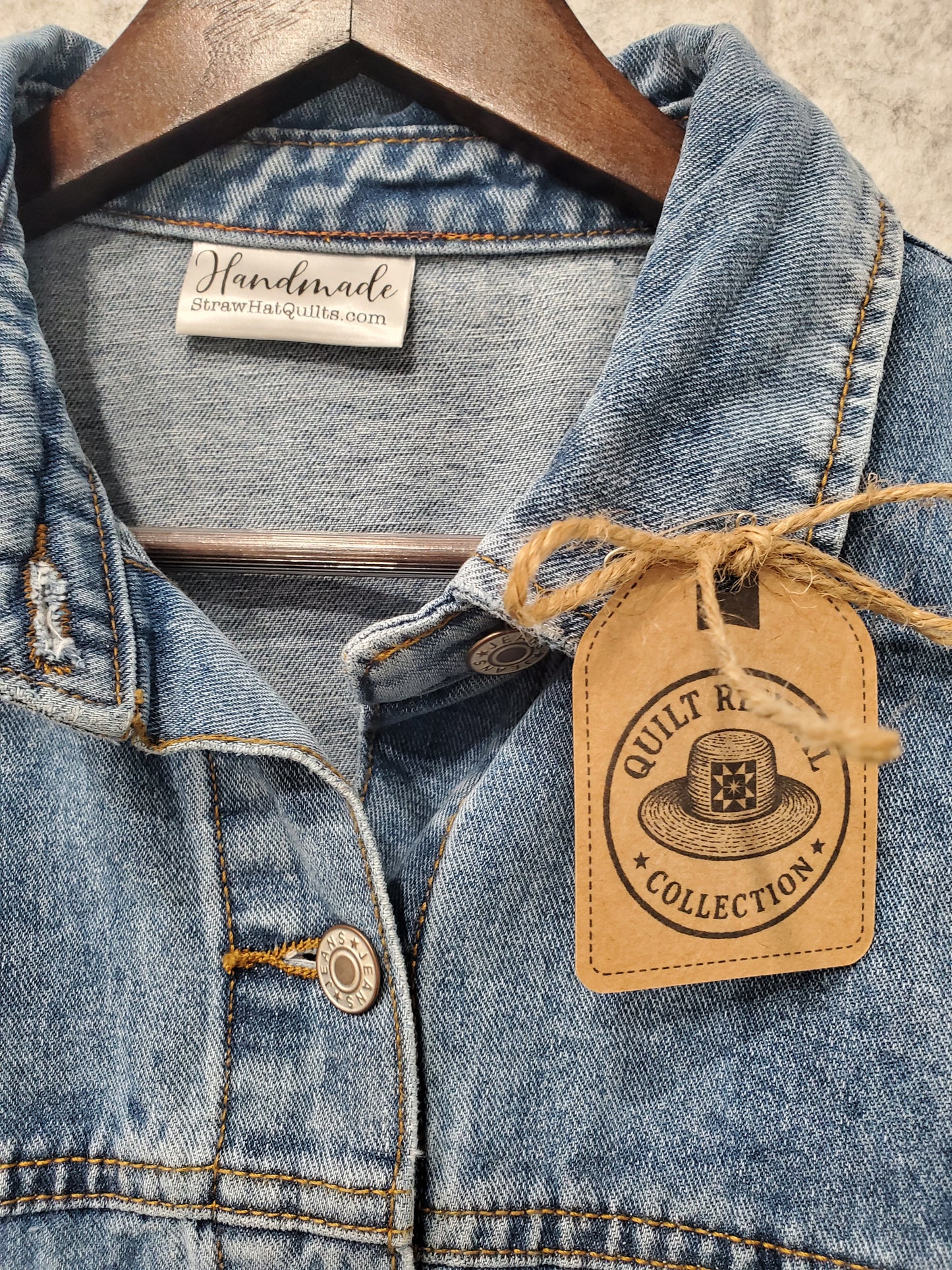 “Revival Block on Denim” Women's Jacket- Size LG