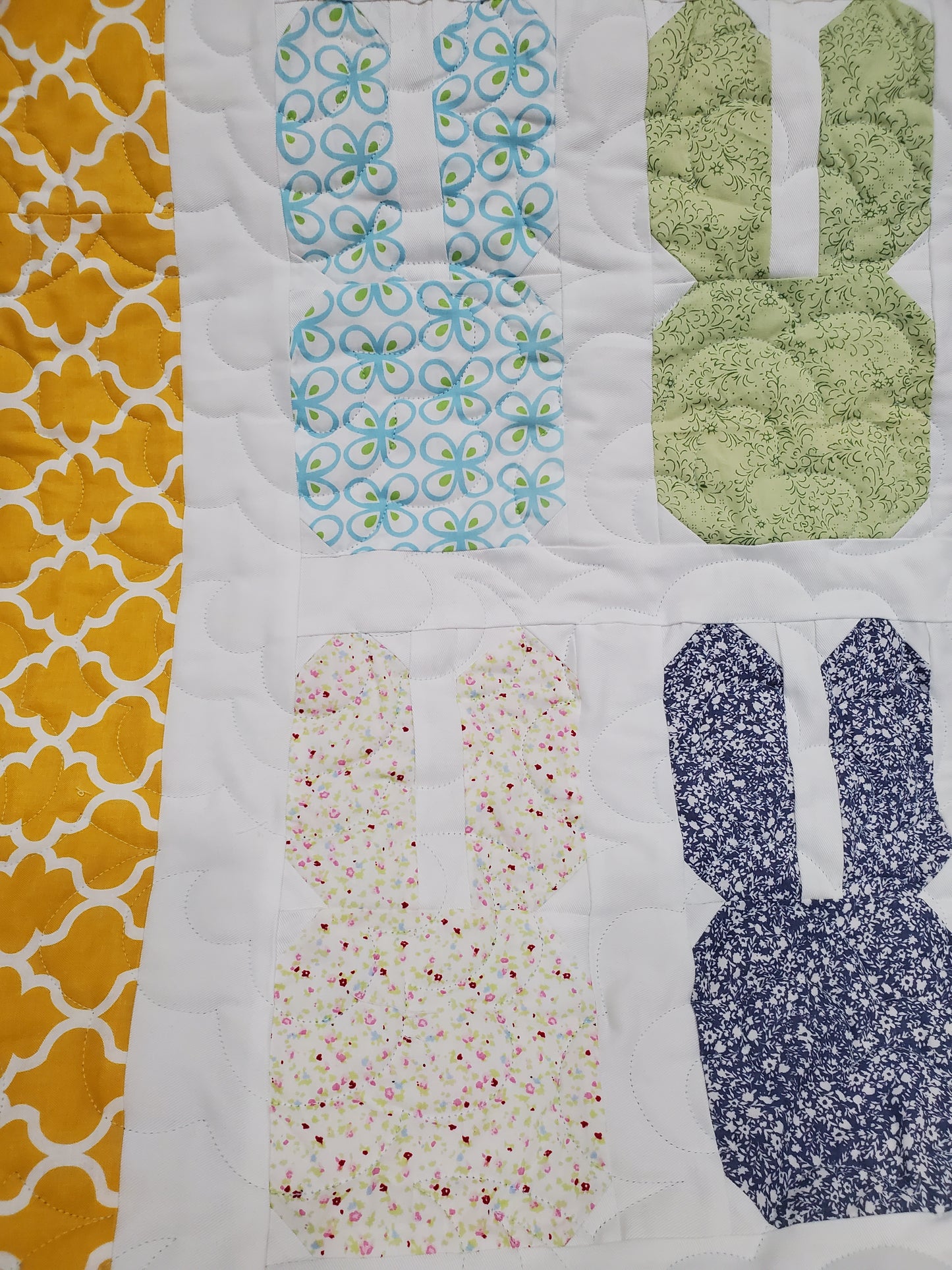 Bunnies and Carrots Quilt- 56"x 56"