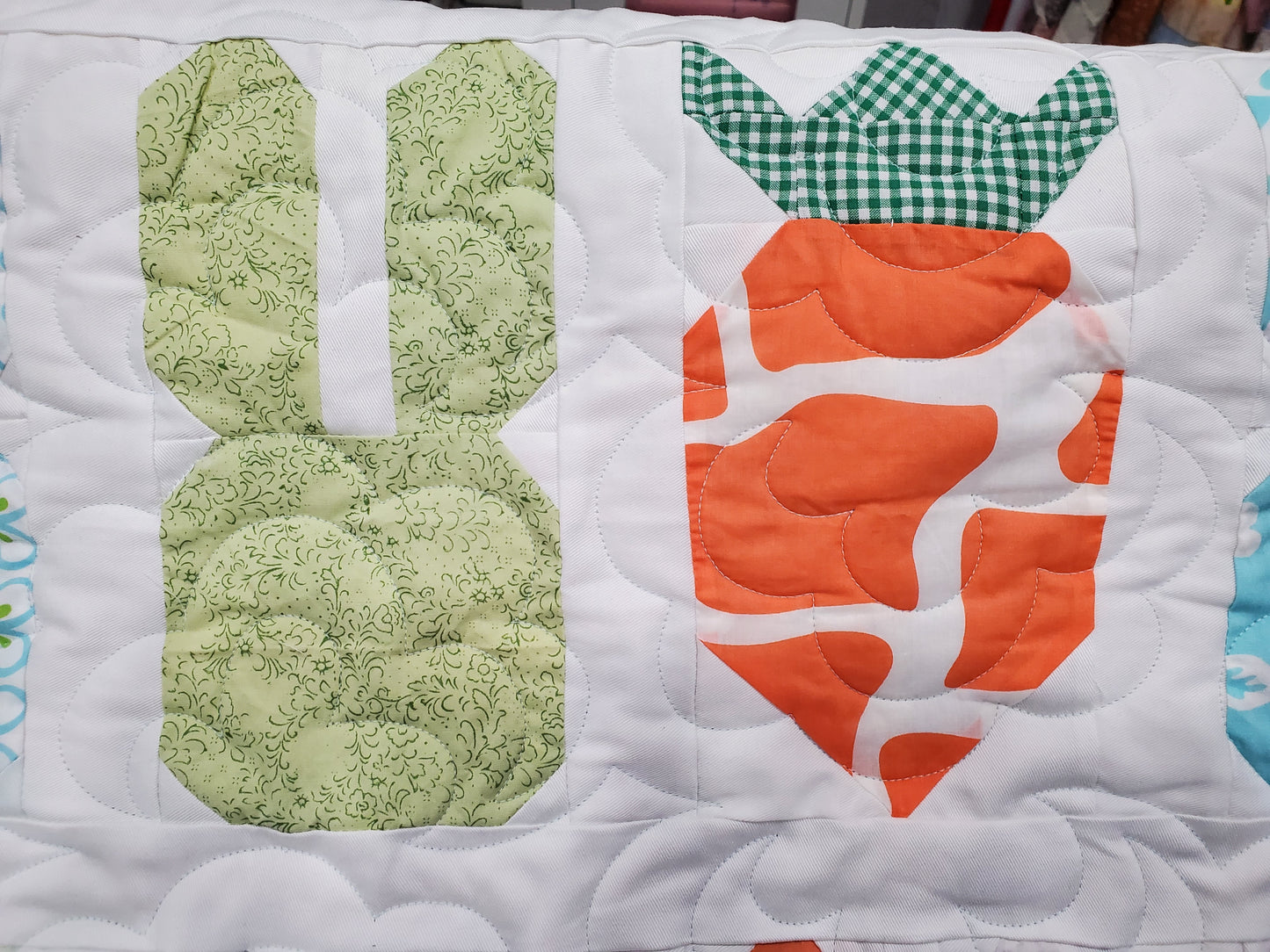 Bunnies and Carrots Quilt- 56"x 56"