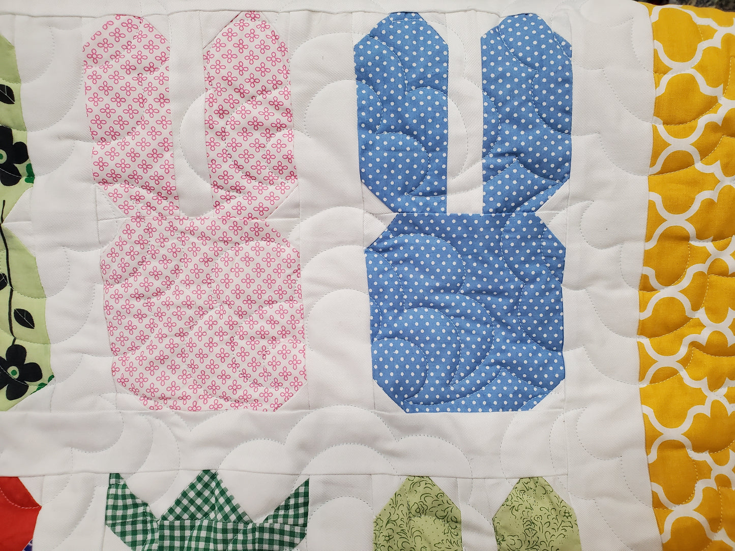 Bunnies and Carrots Quilt- 56"x 56"