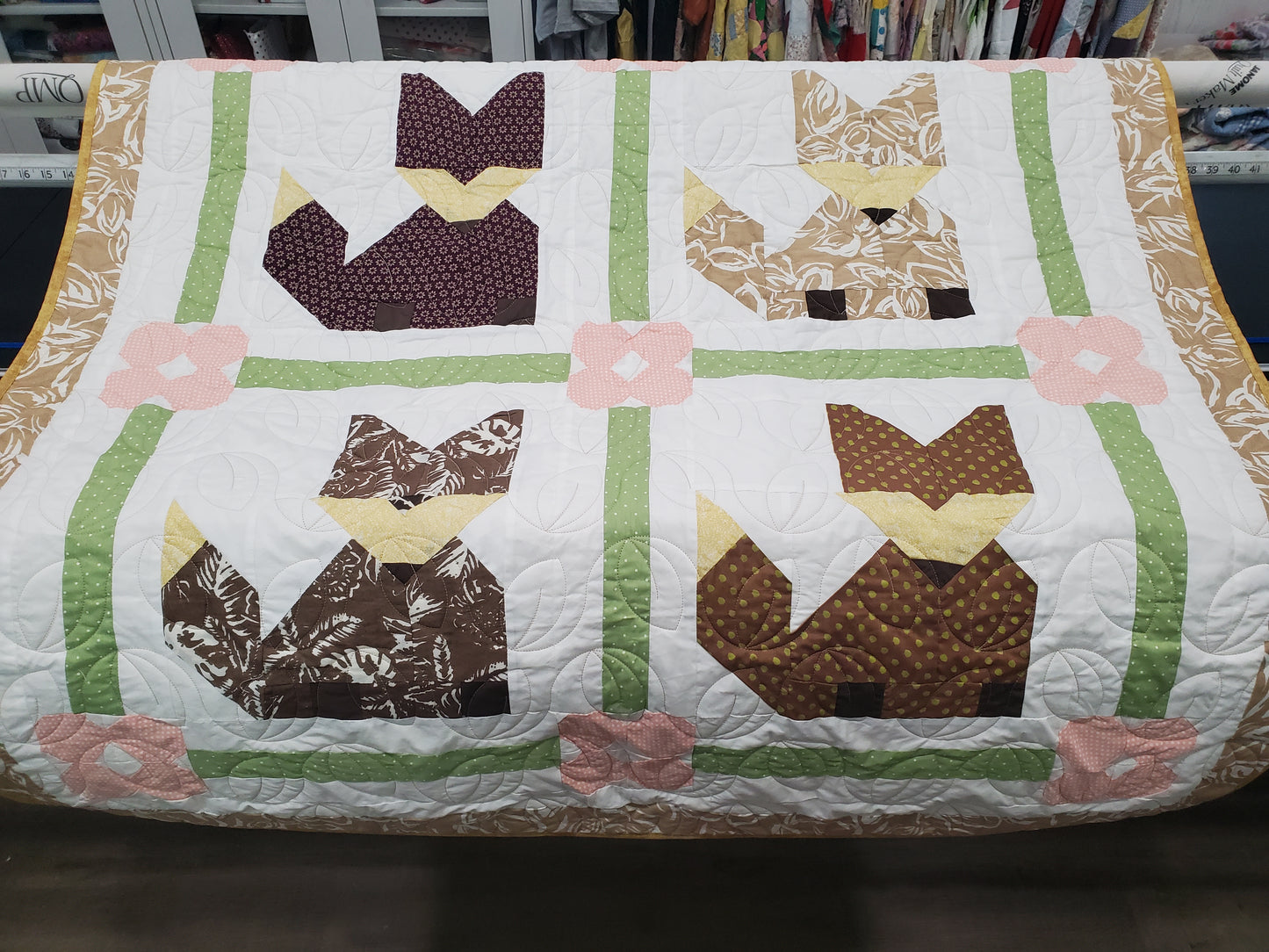 Little Foxes Quilt- 48" x 48"