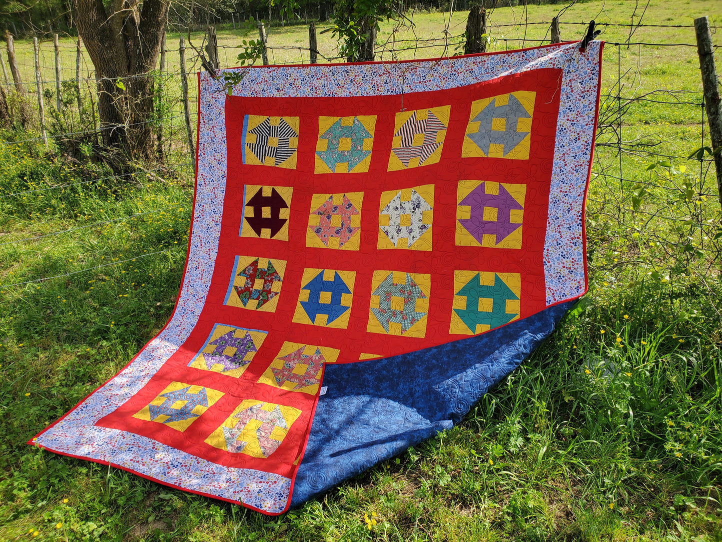 Revival Quilt- “No One Sits Alone” 81" x 93"