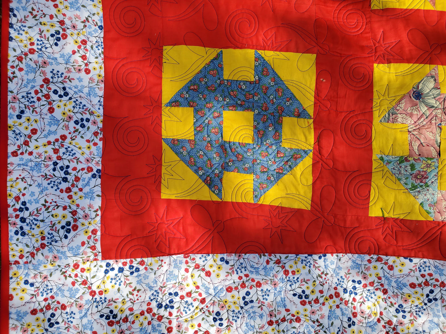 Revival Quilt- “No One Sits Alone” 81" x 93"