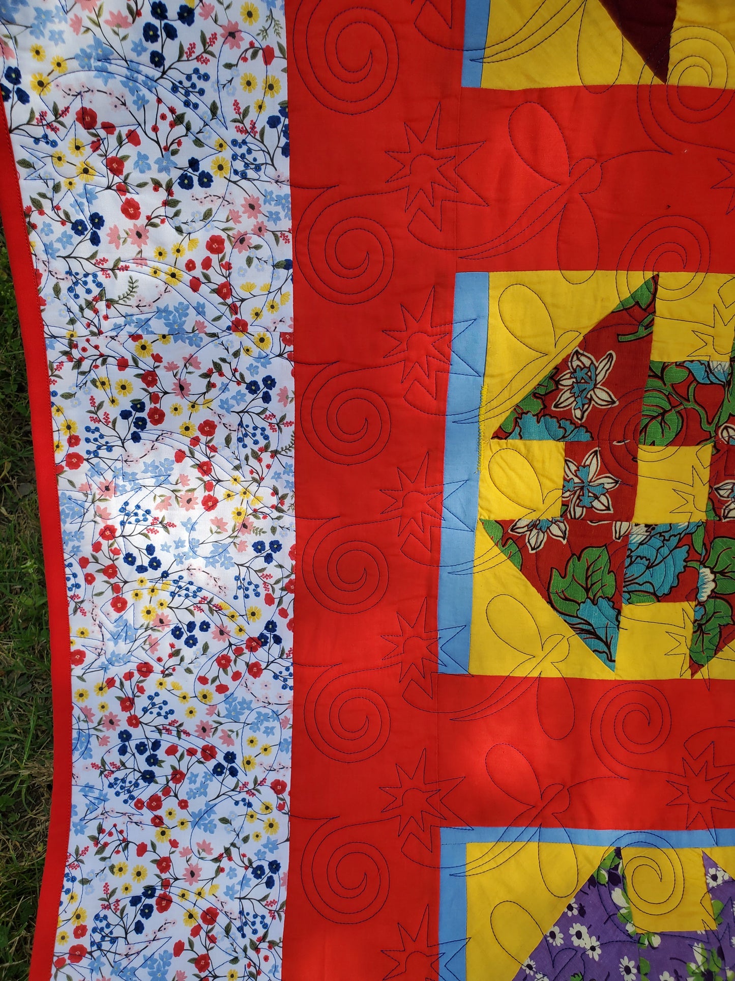 Revival Quilt- “No One Sits Alone” 81" x 93"