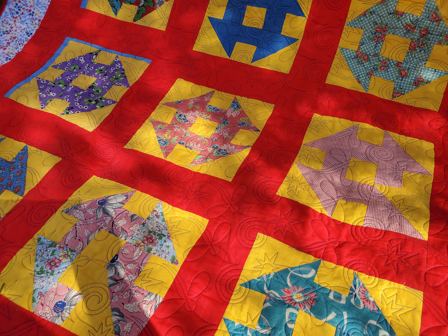 Revival Quilt- “No One Sits Alone” 81" x 93"