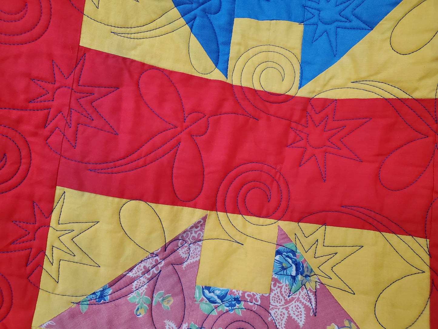 Revival Quilt- “No One Sits Alone” 81" x 93"