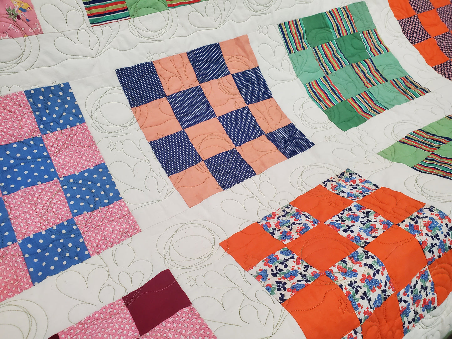 Revival Quilt- "Southwestern 16-Patch" 69"x84"