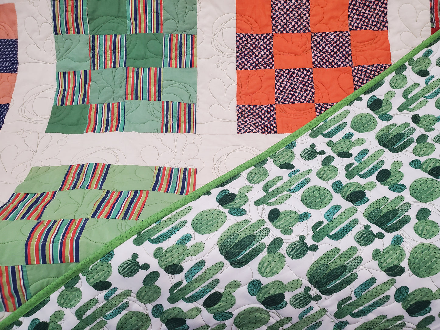 Revival Quilt- "Southwestern 16-Patch" 69"x84"