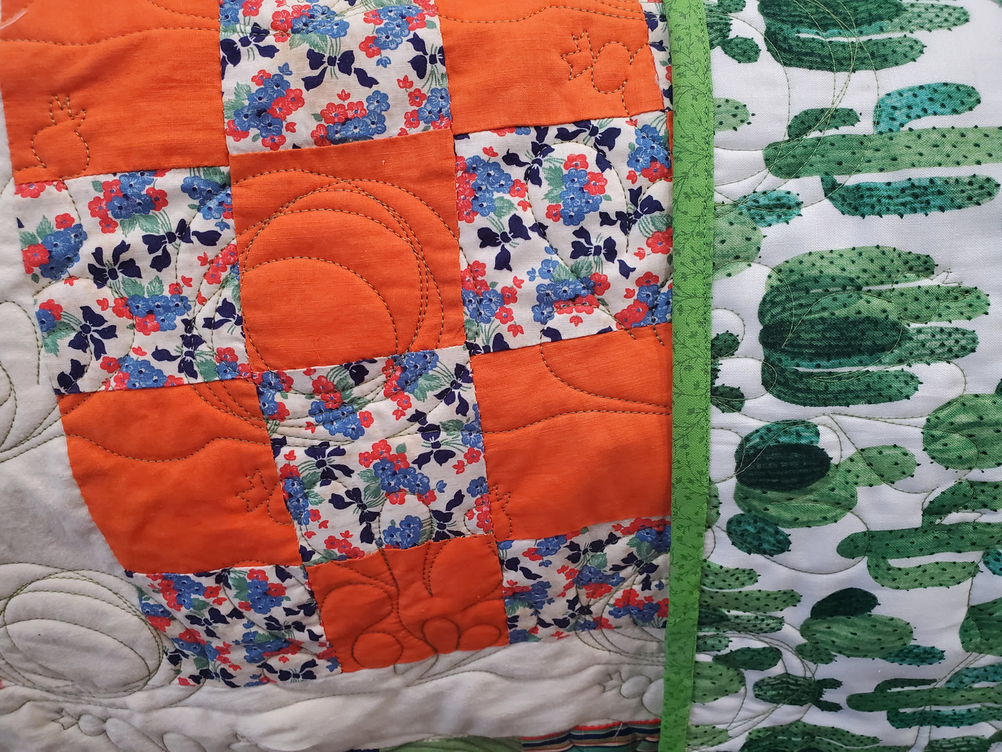 Revival Quilt- "Southwestern 16-Patch" 69"x84"