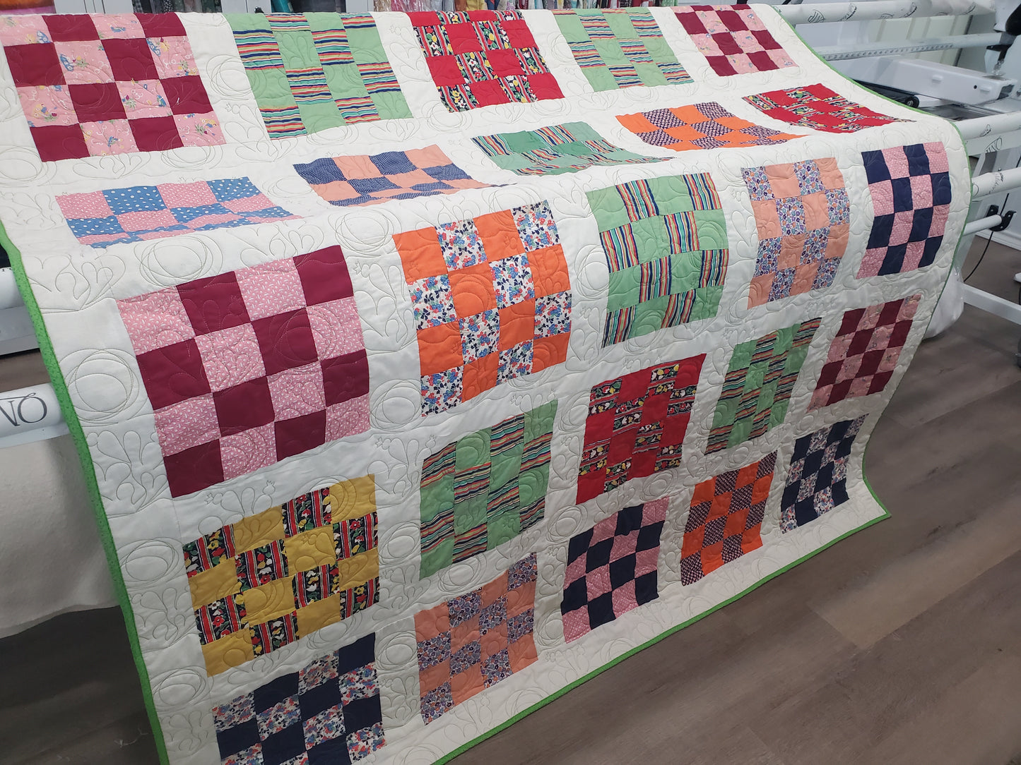 Revival Quilt- "Southwestern 16-Patch" 69"x84"