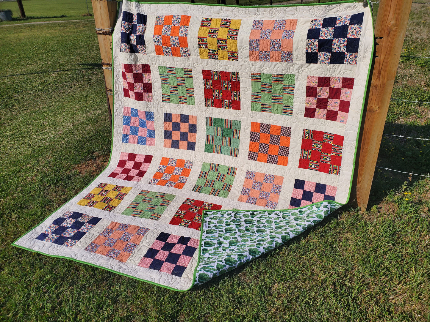 Revival Quilt- "Southwestern 16-Patch" 69"x84"