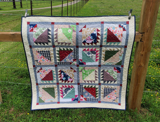 Indian Summer Scrappy Quilt- 50" x 50"