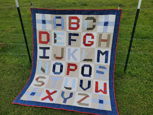 Alphabet Quilt- 60" x 71"