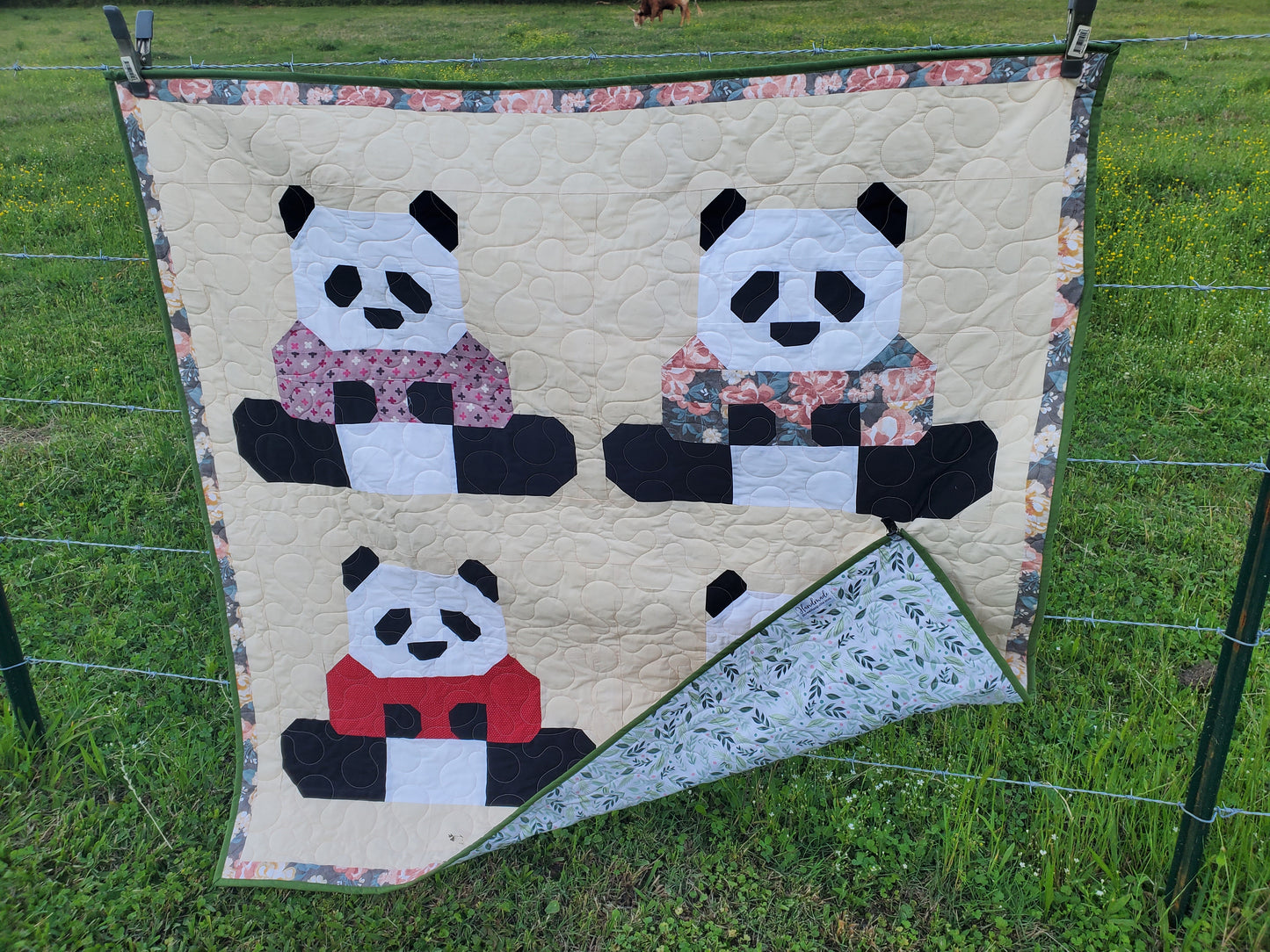 Panda Bears Quilt- 48" x 48"