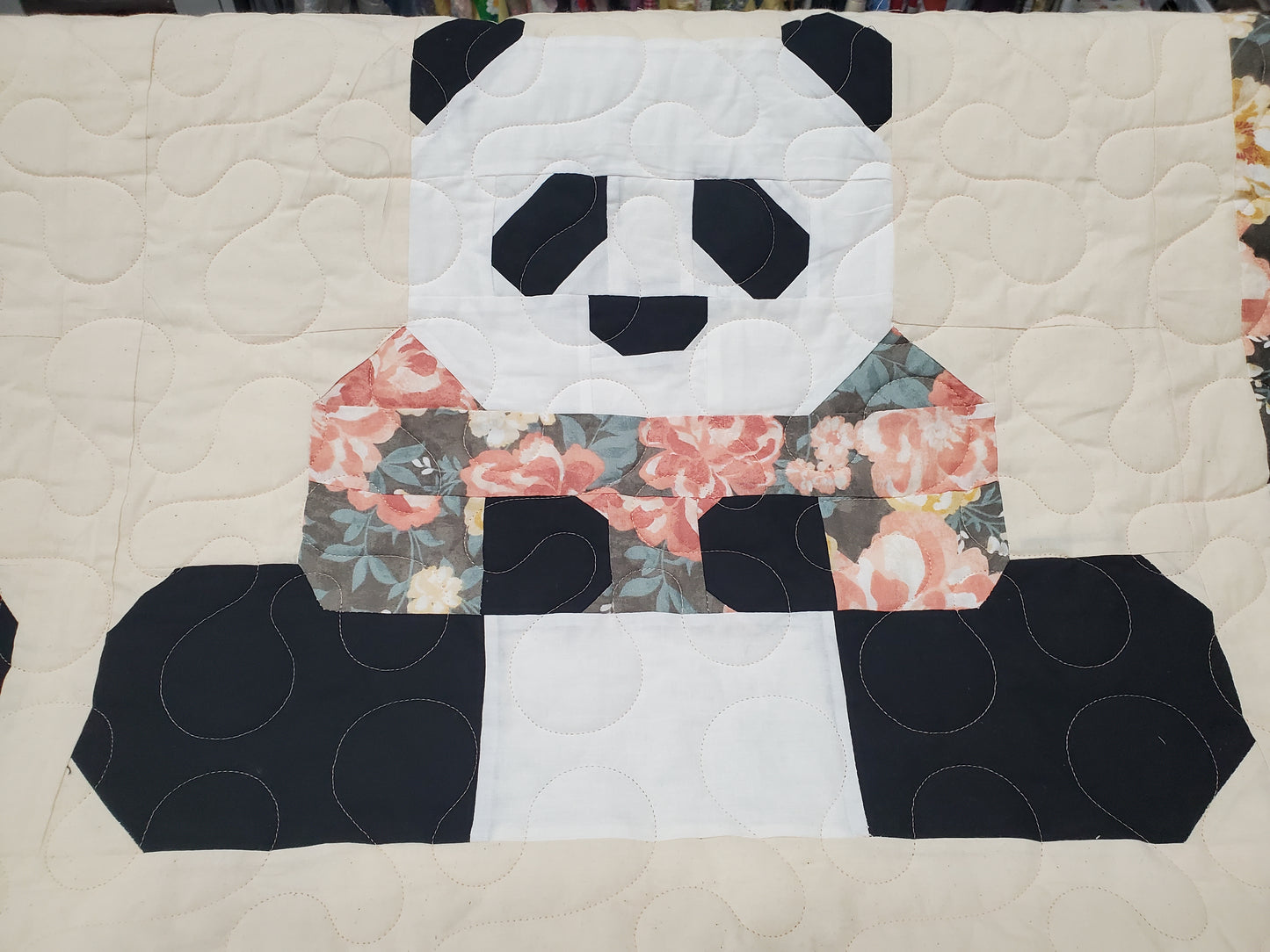 Panda Bears Quilt- 48" x 48"