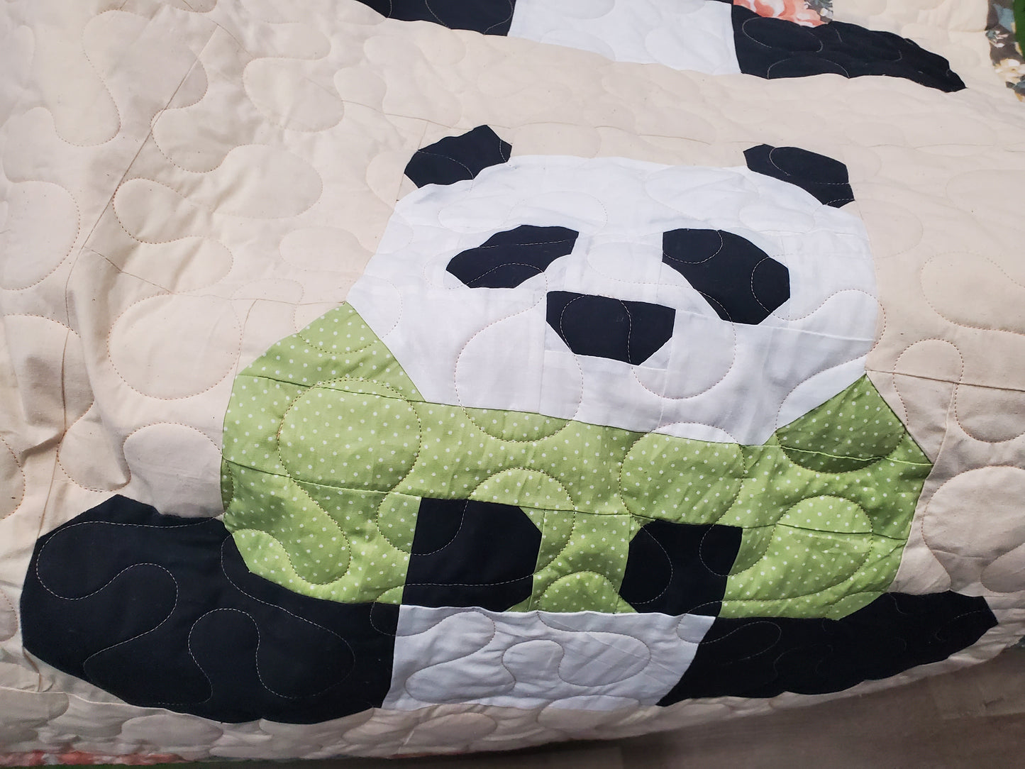 Panda Bears Quilt- 48" x 48"