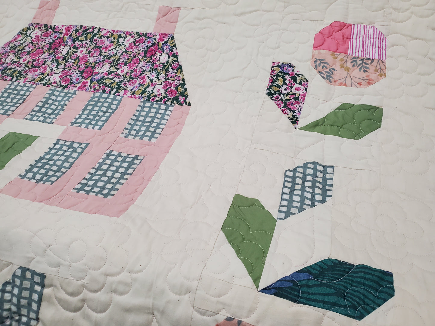 Victorian Garden Quilt- (82"x90")
