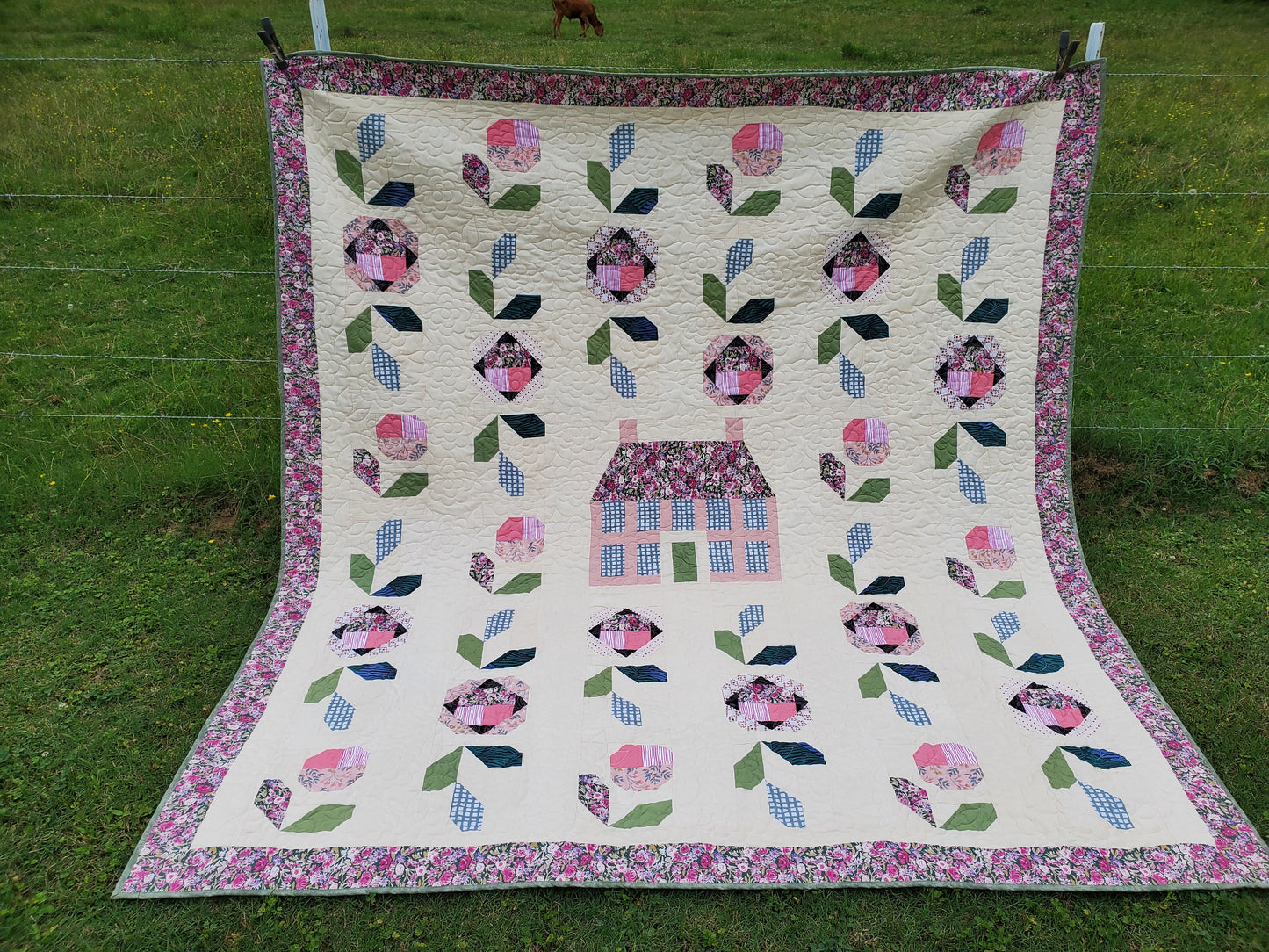 Victorian Garden Quilt- (82"x90")