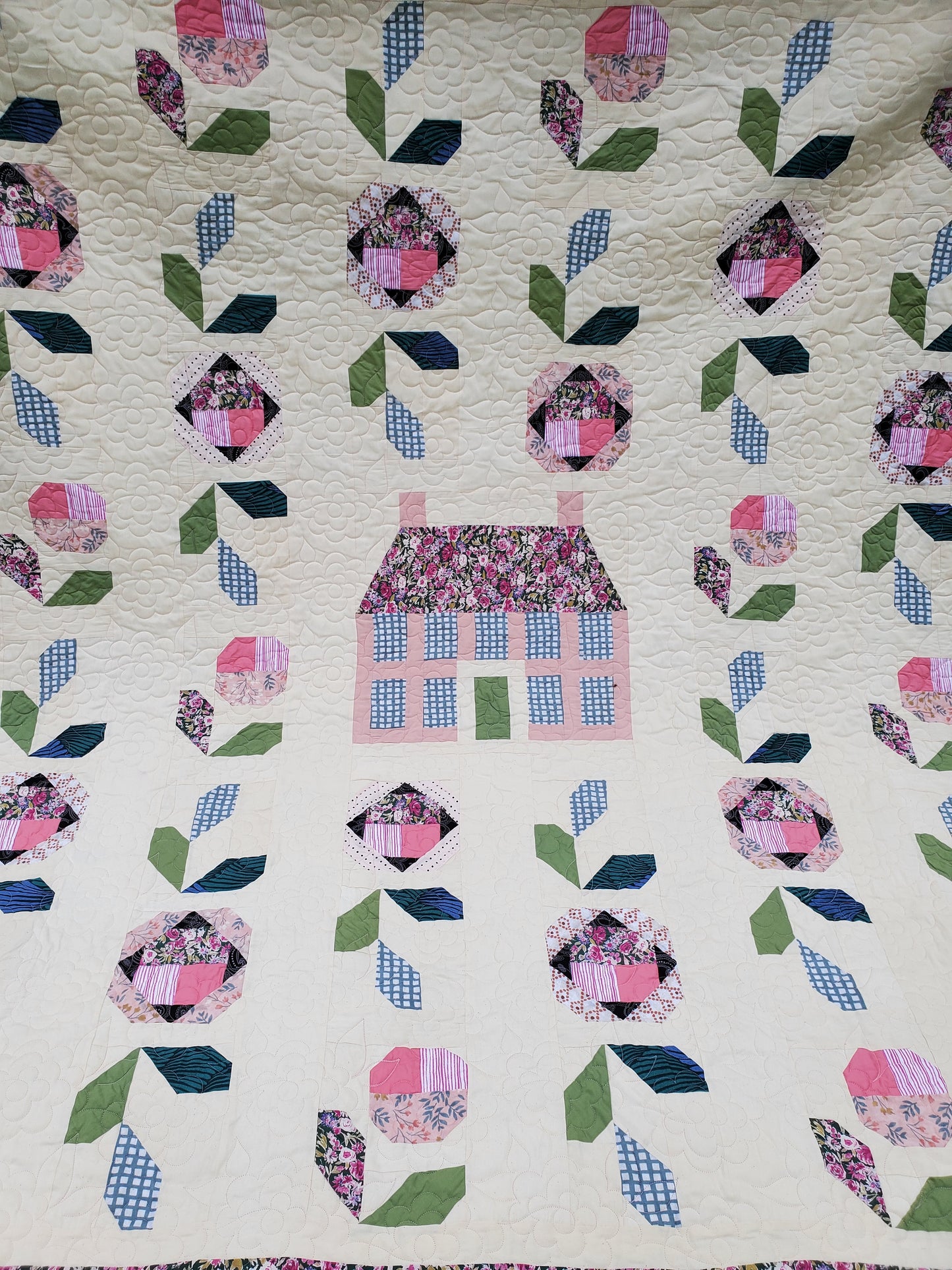 Victorian Garden Quilt- (82"x90")