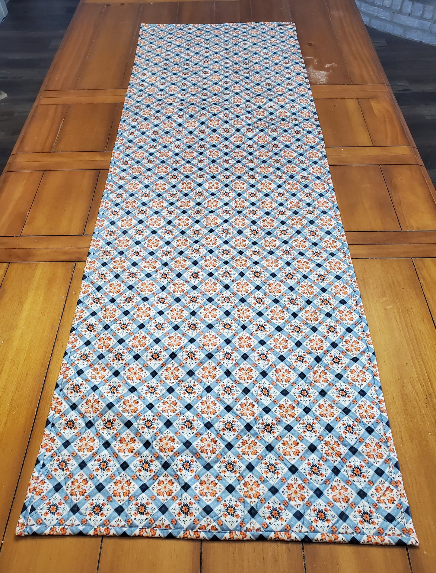 Vintage to New- Dresden Plate Table Runner- 22"x66"