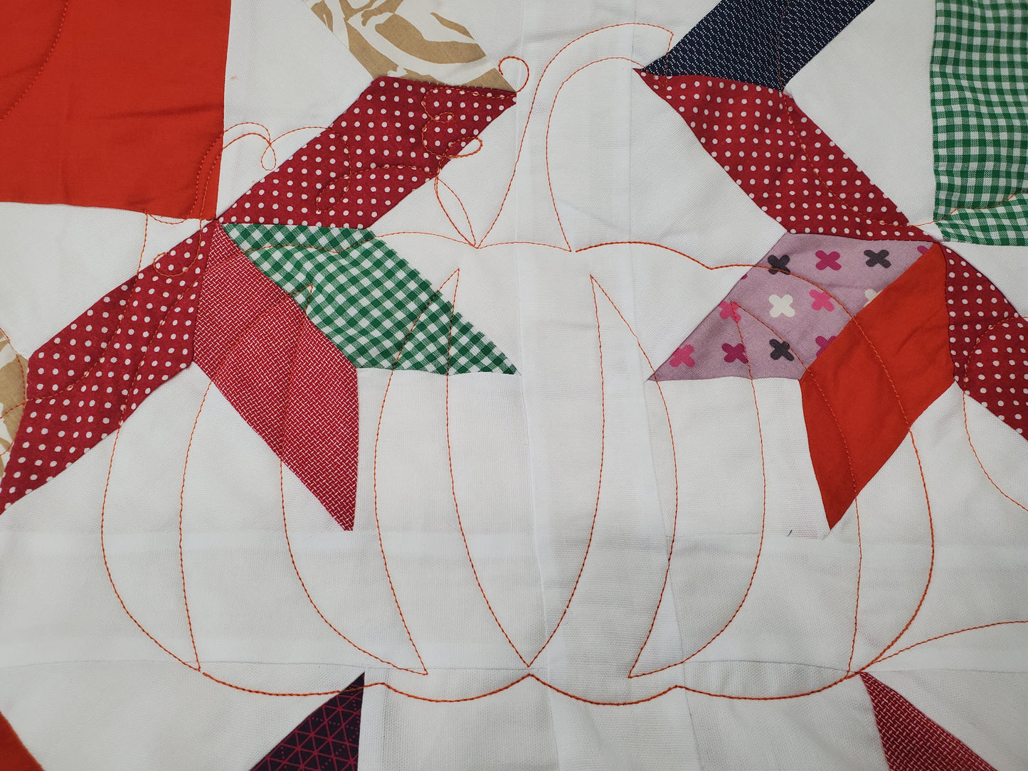 NEW- Ohio Star Reversible Fall Quilt- 50"x50"