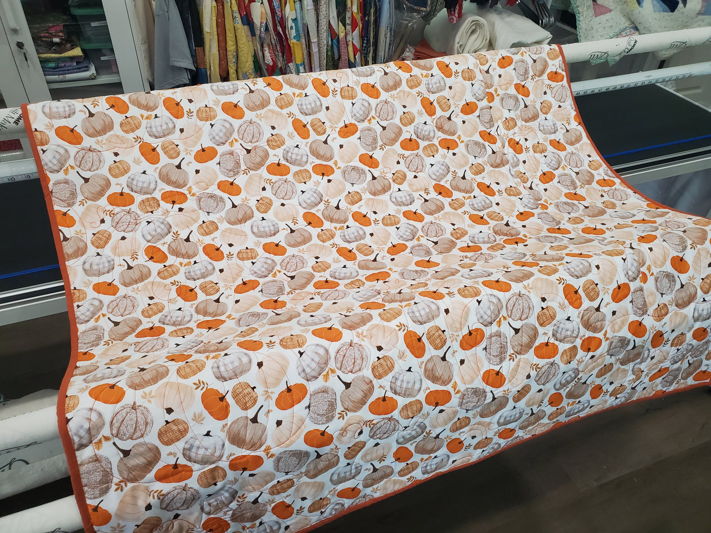 NEW- Ohio Star Reversible Fall Quilt- 50"x50"