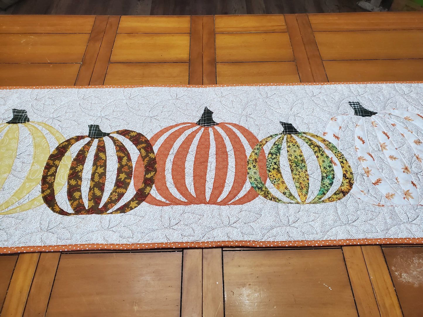 Fall Pumpkins Table Runner- 20"x60"