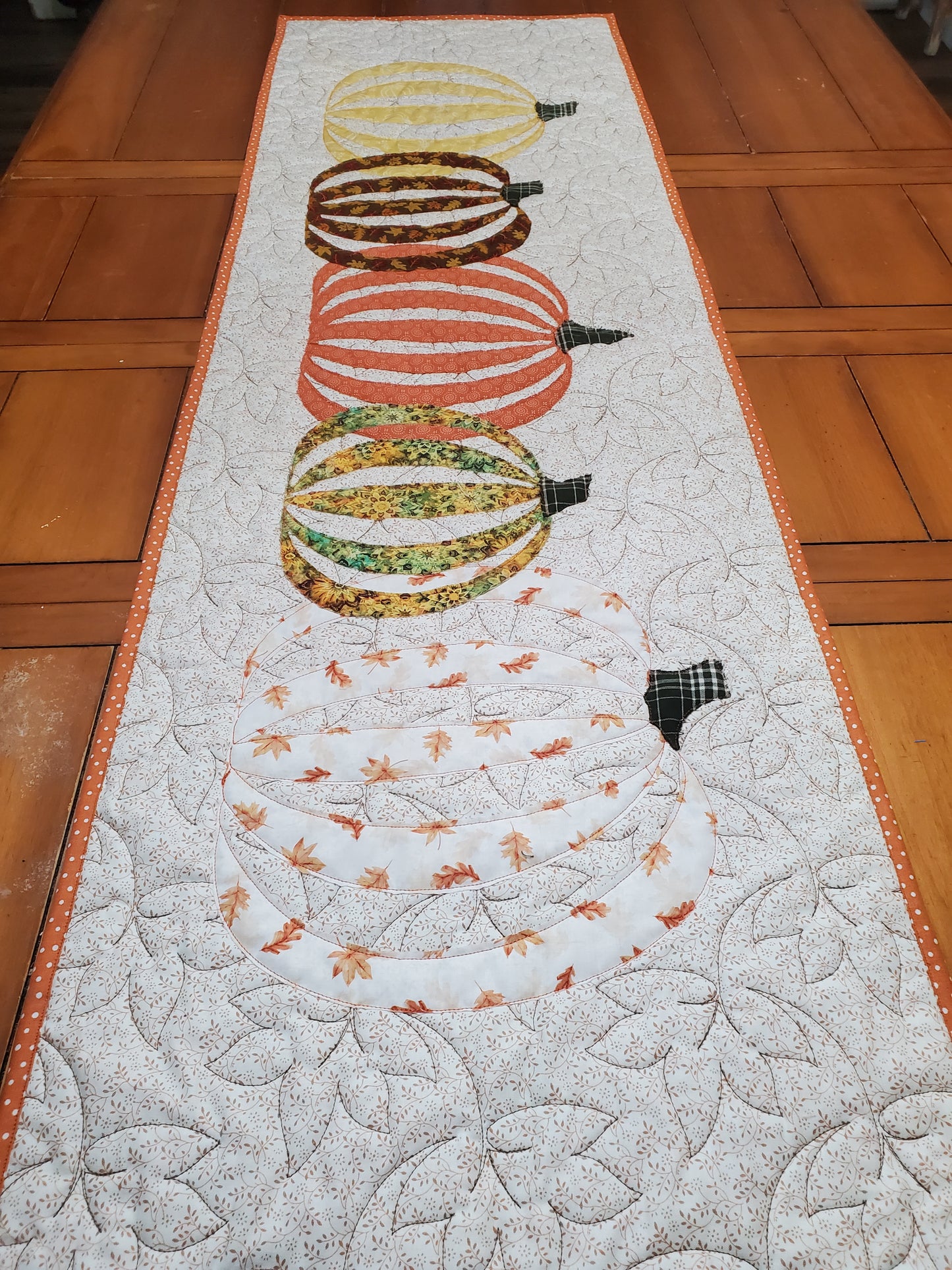 Fall Pumpkins Table Runner- 20"x60"
