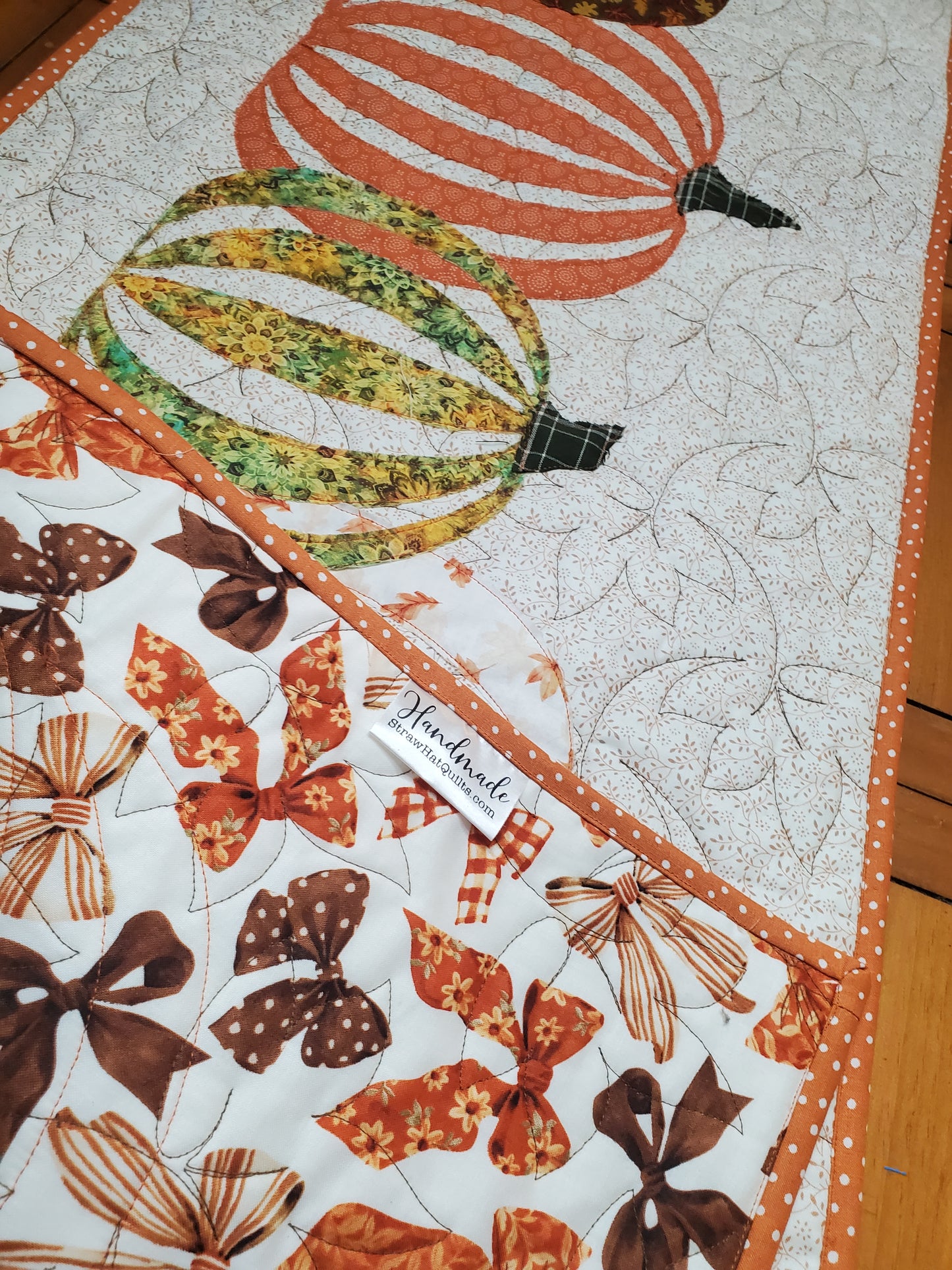 Fall Pumpkins Table Runner- 20"x60"