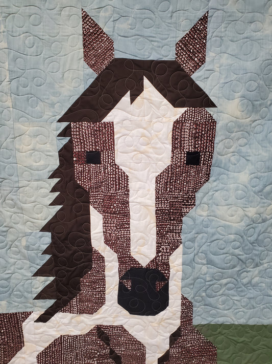 Western Reversible Quilt- Horse and Boots – 58" x 58"