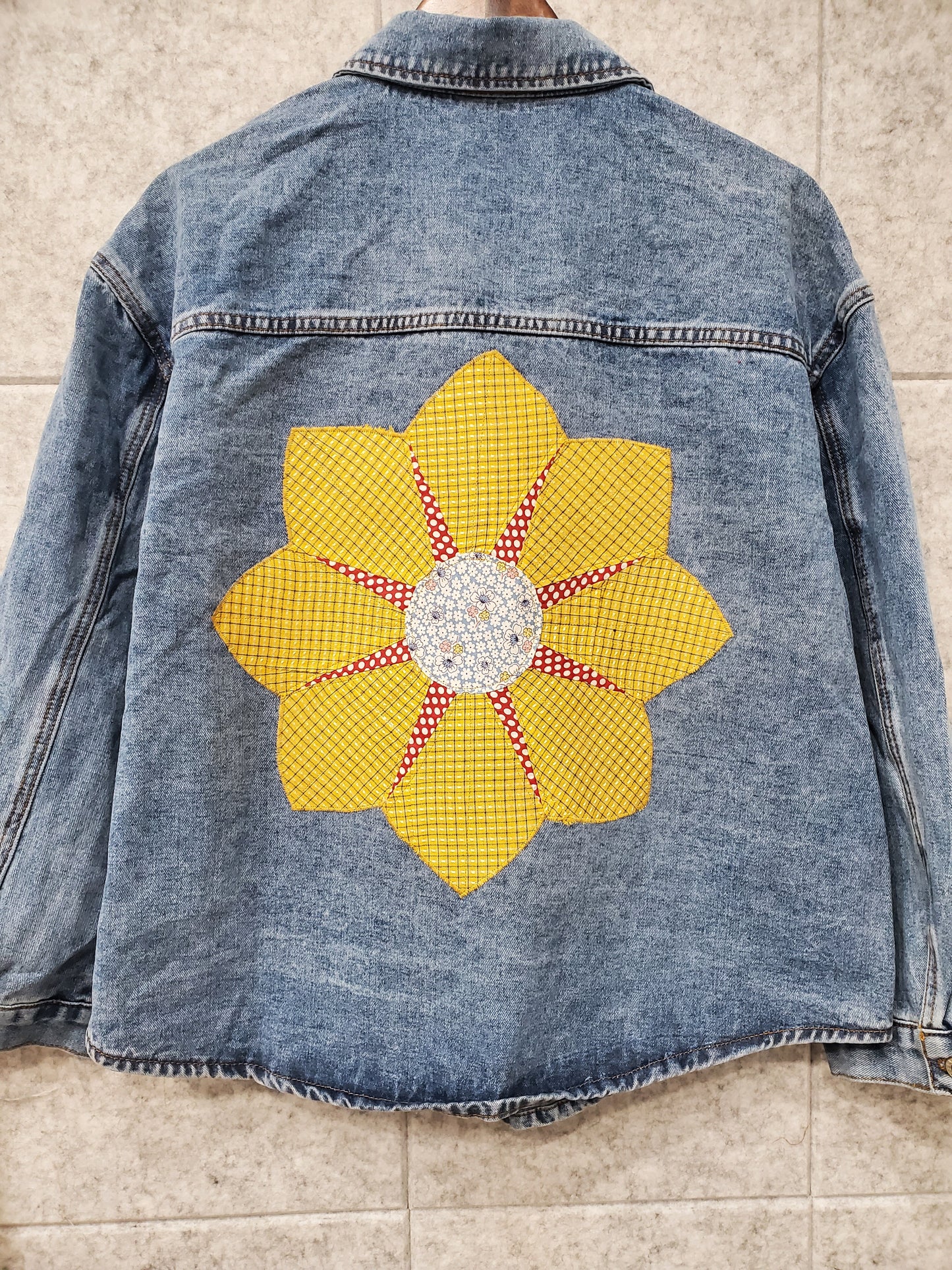 “Revival Block on Denim” Women's Jacket 2- Size XL