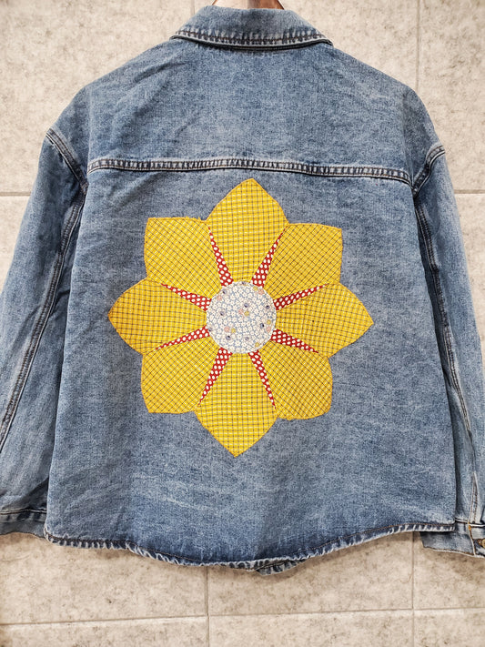 “Revival Block on Denim” Women's Jacket 2- Size XL