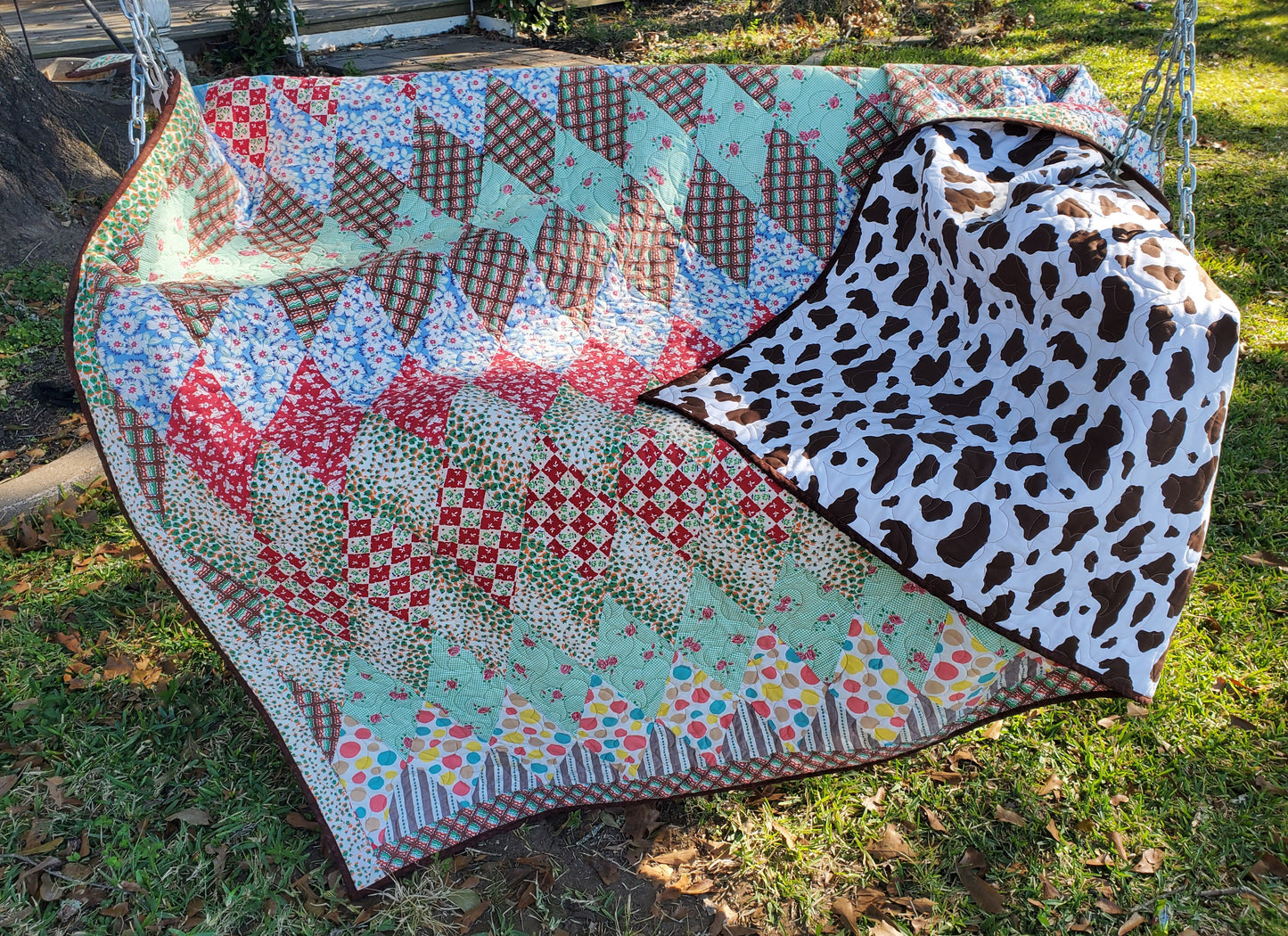 Revival Quilt- "Diamond in The Rough" 66"x86"