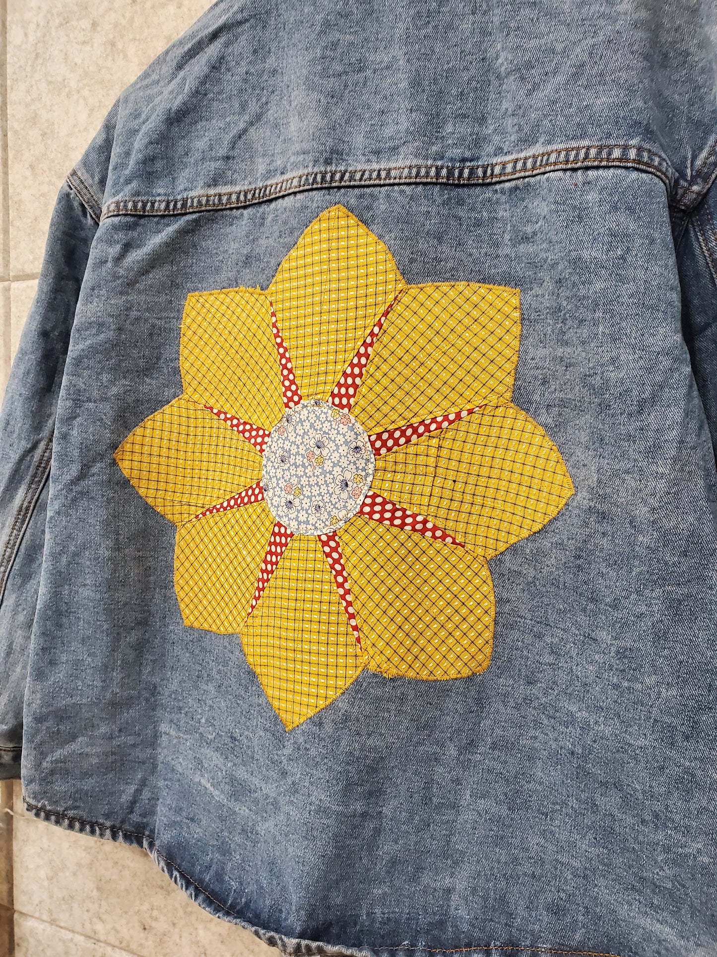 “Revival Block on Denim” Women's Jacket 2- Size XL