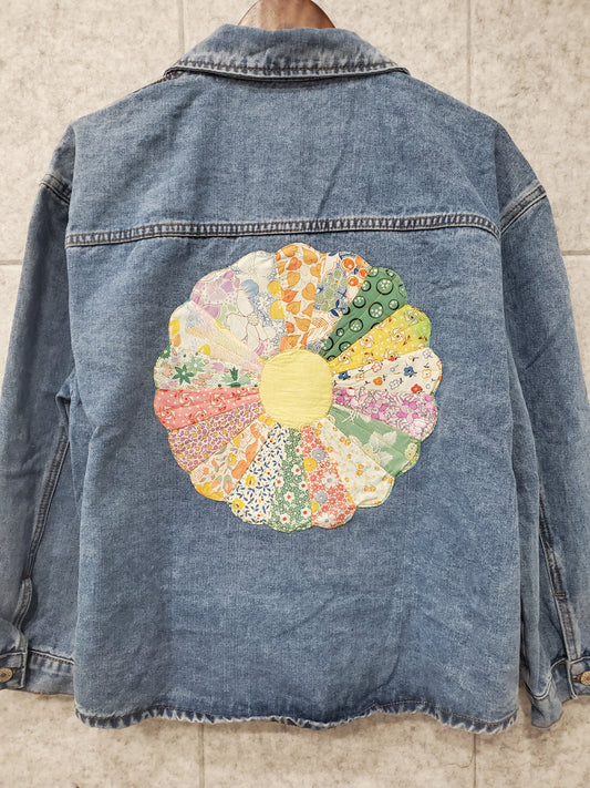 “Revival Block on Denim” Women's Jacket- Size LG